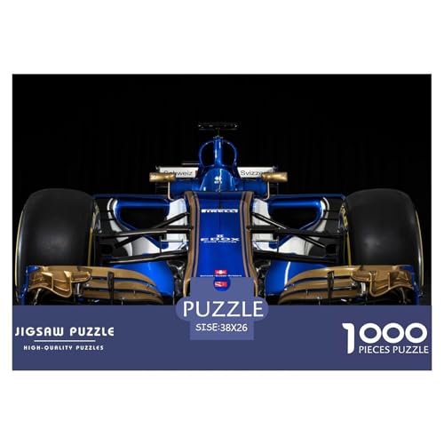 Blue Sports Car-Racing Hölzerne Puzzles Wasserfest 1000-teiliges Puzzle Geschenke Für Erwachsene Spaß Puzzle Zur Heimdekoration​ von YTPONBCSTUG