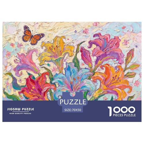 Blume Hölzerne Puzzles Wasserfest 1000-teiliges Puzzle Für Erwachsene Spaß Lernspiele von YTPONBCSTUG