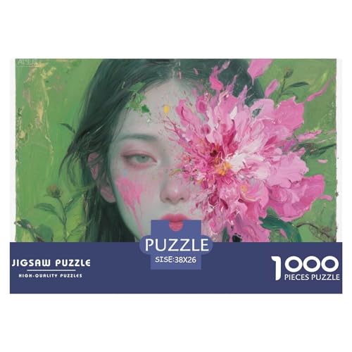 Blumenschönheit Hölzerne Puzzles Wasserfest 1000-teiliges Puzzle Für Erwachsene Herausfordernd Und Knifflig Lernspiele von YTPONBCSTUG