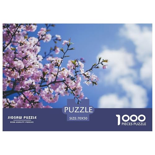 Branch-Blossom Hölzerne Puzzles Wasserfest 1000-teiliges Puzzle Für Erwachsene Spaß Puzzle Zur Heimdekoration​ von YTPONBCSTUG