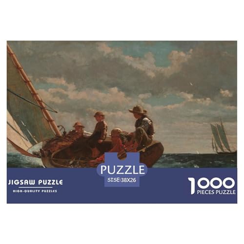 Breezing Up (A Fair Wind) Hölzerne Puzzles Wasserfest 1000 Teile DIY- Puzzle Für Erwachsene Unmöglich Lernspiele von YTPONBCSTUG