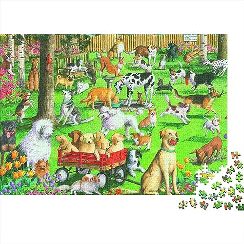 Cartoon 1000 Stück Puzzles Für Erwachsene-Animals Dogs Muster Puzzles Für Erwachsene 1000 DIY Puzzle Spielzeug 1000pcs (75x50cm) von YTPONBCSTUG