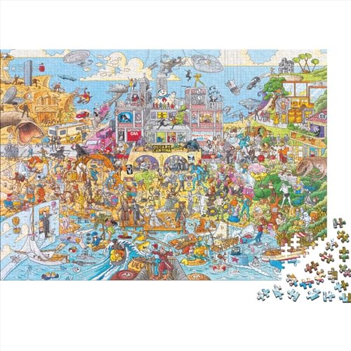 Cartoon Land Puzzle 1000 Teile, Puzzle 1000 Teile Erwachsene, Klassische Puzzle 1000 Stück,Geschicklichkeitsspiel Für Die Ganze Familie, Puzzle 1000pcs (75x50cm) von YTPONBCSTUG