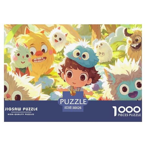 Cartoon-Monster Hölzerne Puzzles Wasserfest 1000 Teile DIY- Puzzle Für Erwachsene Unmöglich Lernspiele von YTPONBCSTUG