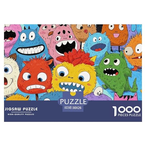 Cartoon-Monster Hölzerne Puzzles Wasserfest 1000 Teile DIY- Puzzle Für Erwachsene Unmöglichzur Heimdekoration von YTPONBCSTUG