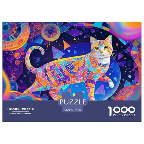 Cat Hölzerne Puzzles Wasserfest 1000 Teile DIY- Puzzle Für Erwachsene Spaß Lernspiele von YTPONBCSTUG