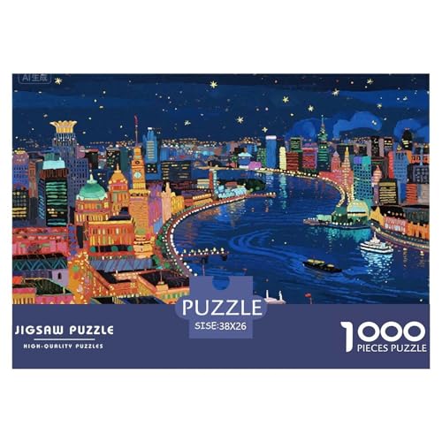 City Night View Hölzerne Puzzles Wasserfest 1000 Teile DIY- Puzzle Geschenke Für Erwachsene Unmöglich Herausfordernde Puzzlespiele City Night View Hölzerne Puzzles Wasserfest 1000 Teile DIY- Puzzle Geschenke Für Erwachsene Unmöglich Herausfordernde Puzzlespiele von YTPONBCSTUG