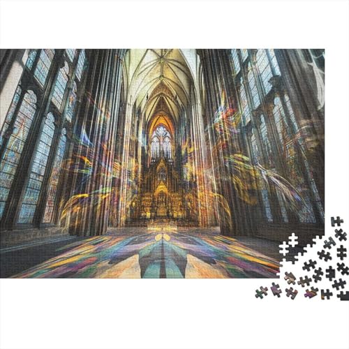 Cologne Cathedral Puzzle 1000 Teile Erwachsene Puzzles Für Erwachsene Lernspiel Herausforderungsspielzeug 1000-teilige Puzzles Für Erwachsene 1000pcs (75x50cm) von YTPONBCSTUG