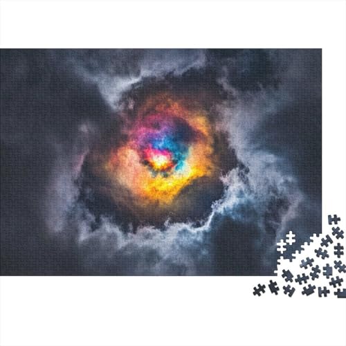 Colorful Galaxy 1000 Stück Puzzles Für Erwachsene Stress Abbauen Familien-Puzzlespiel 1000-teiliges Puzzle Spiral Pattern Lernspiel Spielzeug Geschenk 1000pcs (75x50cm) von YTPONBCSTUG