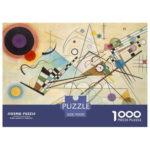 Composition VIII Hölzerne Puzzles Wasserfest 1000-teiliges Puzzle Geschenke Für Erwachsene Unmöglichzur Heimdekoration von YTPONBCSTUG
