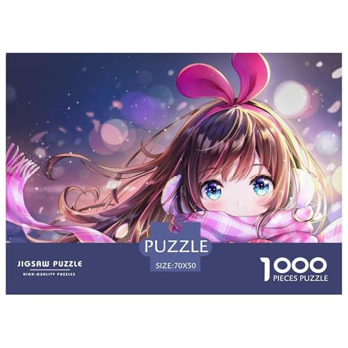 Cute Anime Girls-Winter Scarf Hölzerne Puzzles Wasserfest 1000-teiliges Puzzle Geschenke Für Erwachsene Herausfordernd Und Knifflig Puzzle Zur Heimdekoration​ von YTPONBCSTUG