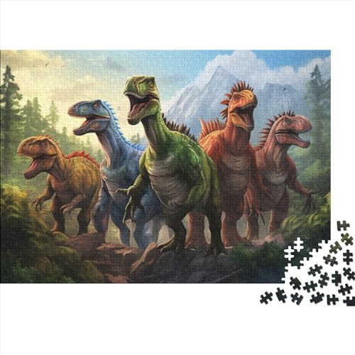 Dinosaur Puzzle,1000 Teile Puzzle Tyrannosaurus Rex Animals,Erwachsene Puzzlespiel,Weihnachts-/Neujahrsgeschenk,Puzzle-Spielzeug Für Dekorative Malerei 1000pcs (75x50cm) von YTPONBCSTUG