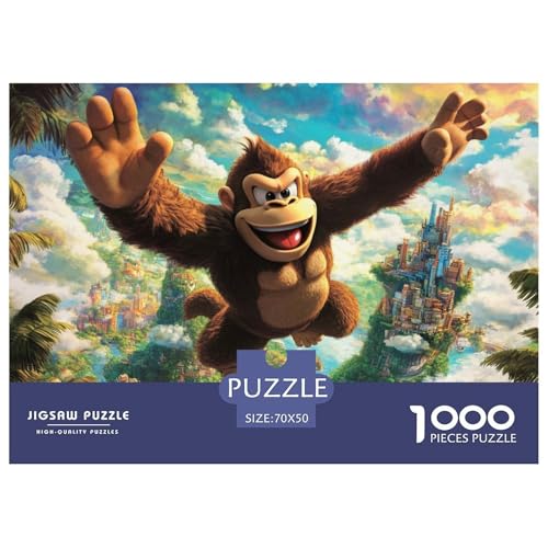 Donkey Kong Hölzerne Puzzles Wasserfest 1000-teiliges Puzzle Geschenke Für Erwachsene Unmöglich Lernspiele​ von YTPONBCSTUG