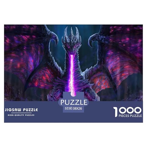 Dragon-Fantasy Hölzerne Puzzles Wasserfest 1000-teiliges Puzzle Für Erwachsene Unmöglich Lernspiele​ von YTPONBCSTUG