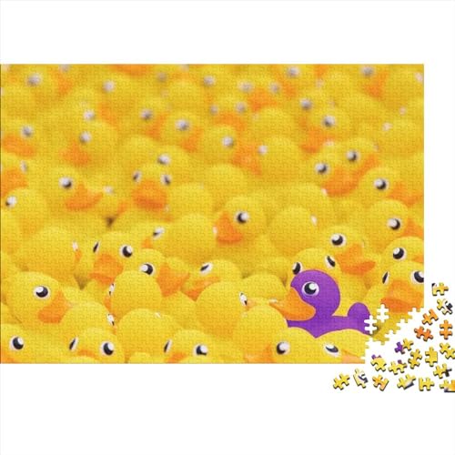 Duck Puzzles 1000 Teile Für Erwachsene|Yellow| 1000 Teile Holzpuzzle Lernspiele Heimdekoration Puzzle 1000pcs (75x50cm) von YTPONBCSTUG