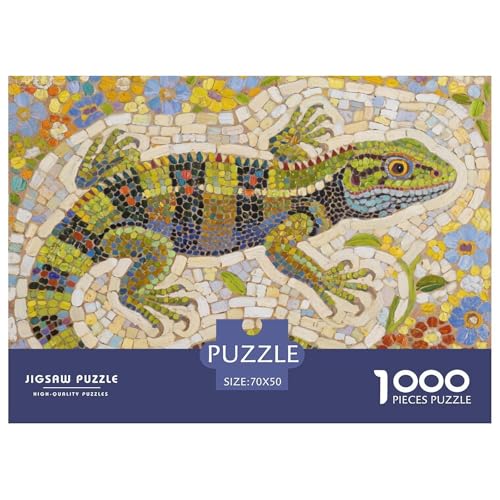 Eidechse Hölzerne Puzzles Wasserfest 1000 Teile DIY- Puzzle Für Erwachsene Unmöglich Lernspiele von YTPONBCSTUG