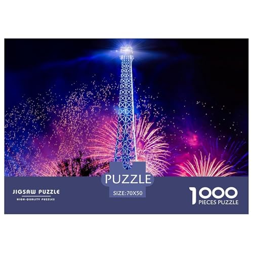 Eiffel Tower-Fireworks Hölzerne Puzzles Wasserfest 1000 Teile DIY- Puzzle Für Erwachsene Bunt Puzzle Zur Heimdekoration Eiffel Tower-Fireworks Hölzerne Puzzles Wasserfest 1000 Teile DIY- Puzzle Für Erwachsene Bunt Puzzle Zur Heimdekoration von YTPONBCSTUG