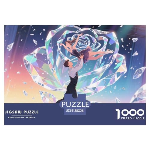 Eiskunstlauf Hölzerne Puzzles Wasserfest 1000 Teile DIY- Puzzle Für Erwachsene Herausfordernd Und Knifflig Lernspiele von YTPONBCSTUG