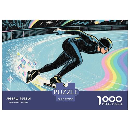 Eisschnelllauf Hölzerne Puzzles Wasserfest 1000 Teile DIY- Puzzle Für Erwachsene Bunt Lernspiele Eisschnelllauf Hölzerne Puzzles Wasserfest 1000 Teile DIY- Puzzle Für Erwachsene Bunt Lernspiele von YTPONBCSTUG
