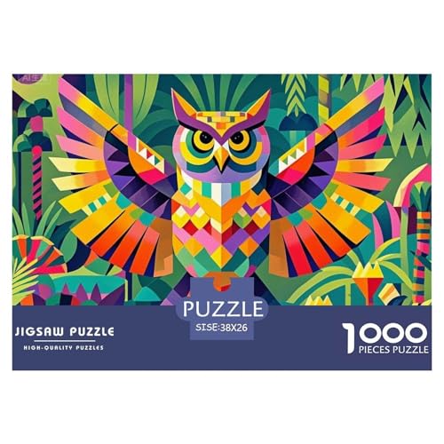 Eule Hölzerne Puzzles Wasserfest 1000 Teile DIY- Puzzle Geschenke Für Erwachsene Unmöglich Lernspiele von YTPONBCSTUG