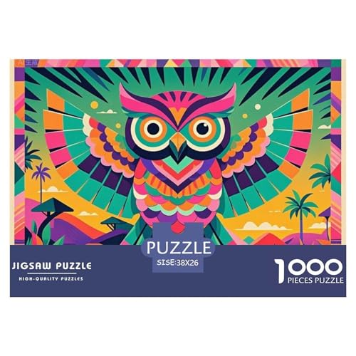Eule Hölzerne Puzzles Wasserfest 1000 Teile DIY- Puzzle Geschenke Für Erwachsene Unmöglich Lernspiele von YTPONBCSTUG