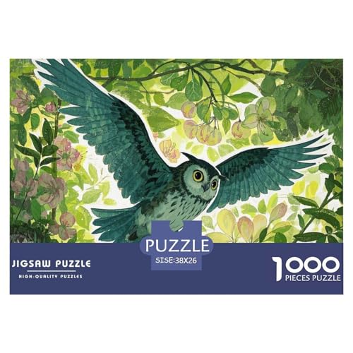 Eule Hölzerne Puzzles Wasserfest 1000-teiliges Puzzle Geschenke Für Erwachsene Herausfordernd Und Knifflig Lernspiele von YTPONBCSTUG
