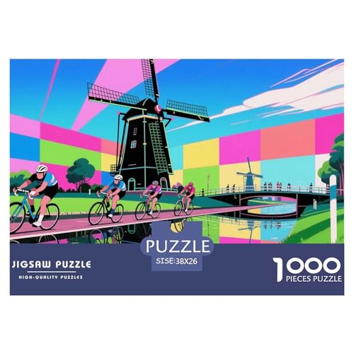 Fahrrad Hölzerne Puzzles Wasserfest 1000 Teile DIY- Puzzle Für Erwachsene Unmöglich Lernspiele von YTPONBCSTUG