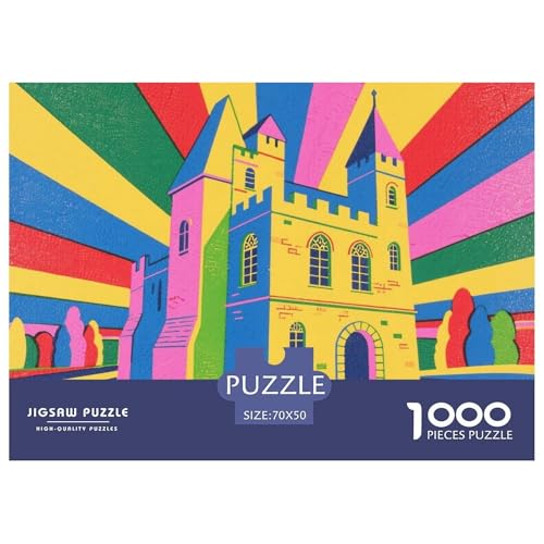 Farbschloss Hölzerne Puzzles Wasserfest 1000 Teile DIY- Puzzle Für Erwachsene Herausfordernd Und Knifflig Herausfordernde Puzzlespiele Farbschloss Hölzerne Puzzles Wasserfest 1000 Teile DIY- Puzzle Für Erwachsene Herausfordernd Und Knifflig Herausfordernde Puzzlespiele von YTPONBCSTUG