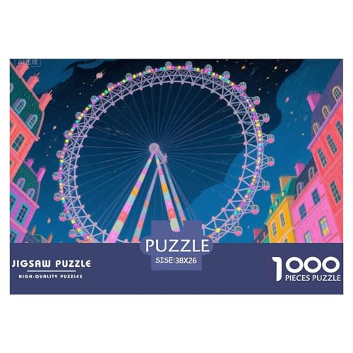 Ferris Wheel Amusement Park Hölzerne Puzzles Wasserfest 1000 Teile DIY- Puzzle Geschenke Für Erwachsene Buntzur Heimdekoration Ferris Wheel Amusement Park Hölzerne Puzzles Wasserfest 1000 Teile DIY- Puzzle Geschenke Für Erwachsene Buntzur Heimdekoration von YTPONBCSTUG