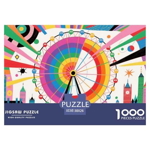 Ferris Wheel Amusement Park Hölzerne Puzzles Wasserfest 1000-teiliges Puzzle Geschenke Für Erwachsene Herausfordernd Und Knifflig Herausfordernde Ferris Wheel Amusement Park Hölzerne Puzzles Wasserfest 1000-teiliges Puzzle Geschenke Für Erwachsene Herausfordernd Und Knifflig Herausfordernde von YTPONBCSTUG