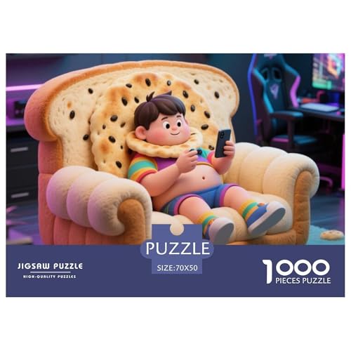 Fetter Junge Hölzerne Puzzles Wasserfest 1000 Teile DIY- Puzzle Für Erwachsene Bunt Lernspiele von YTPONBCSTUG