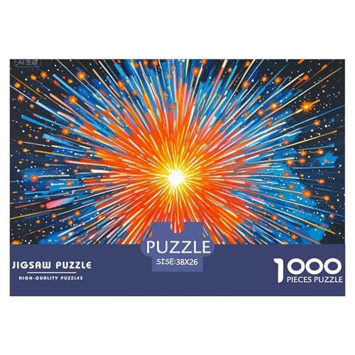 Feuerwerk Hölzerne Puzzles Wasserfest 1000-teiliges Puzzle Für Erwachsene Spaß Lernspiele von YTPONBCSTUG