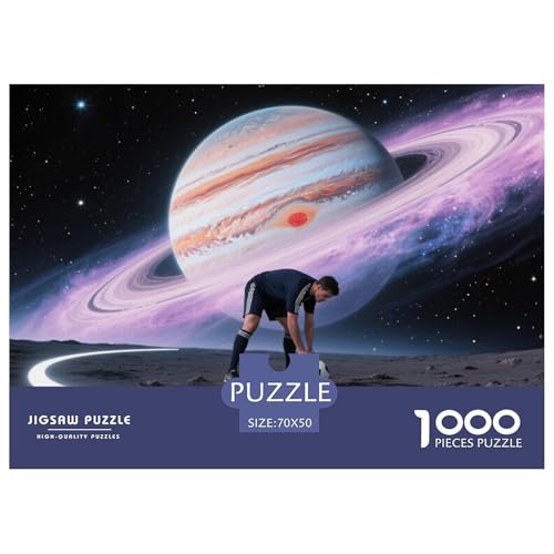 Football Hölzerne Puzzles Wasserfest 1000 Teile DIY- Puzzle Für Erwachsene Bunt Lernspiele von YTPONBCSTUG