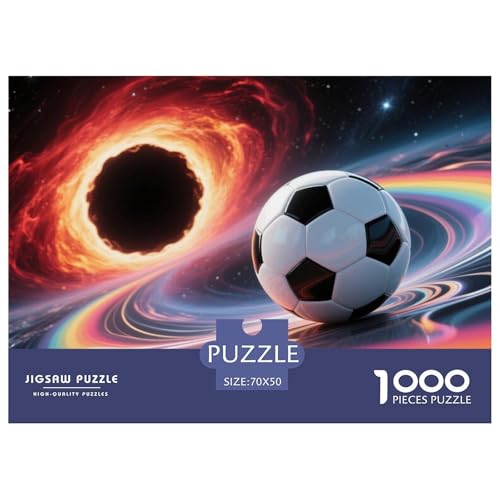 Football Hölzerne Puzzles Wasserfest 1000 Teile DIY- Puzzle Geschenke Für Erwachsene Herausfordernd Und Kniffligzur Heimdekoration von YTPONBCSTUG