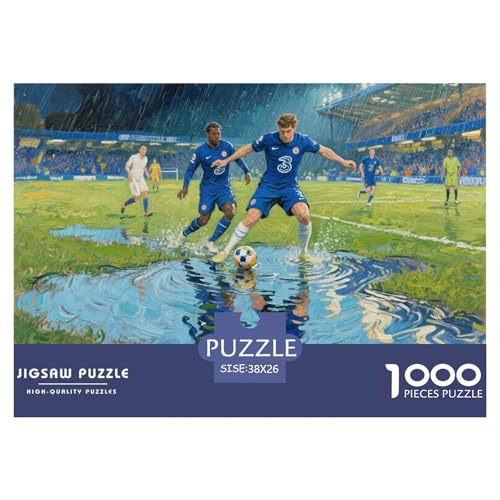 Football Hölzerne Puzzles Wasserfest 1000 Teile DIY- Puzzle Geschenke Für Erwachsene Spaß Lernspiele von YTPONBCSTUG