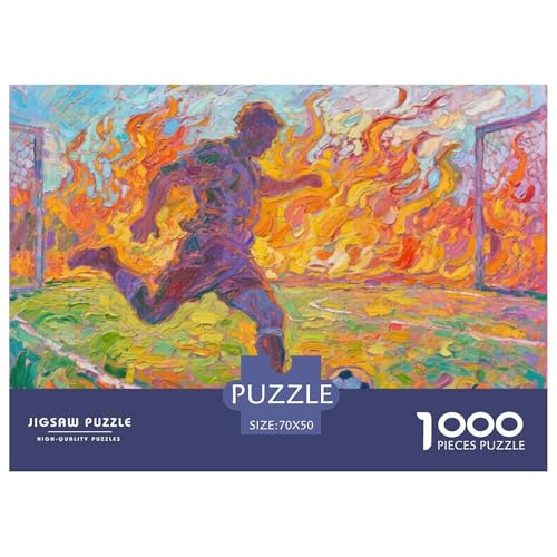 Football Hölzerne Puzzles Wasserfest 1000 Teile DIY- Puzzle Geschenke Für Erwachsene Spaß Lernspiele von YTPONBCSTUG