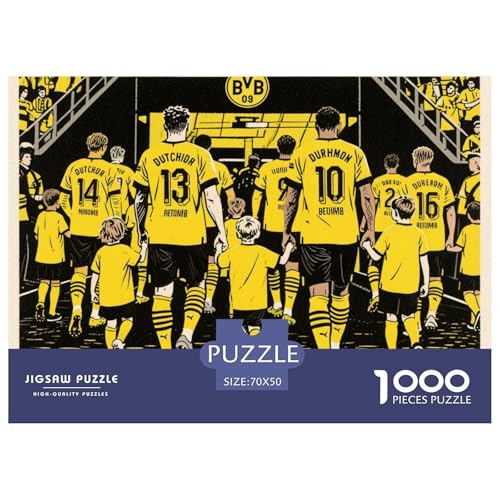 Football Hölzerne Puzzles Wasserfest 1000 Teile DIY- Puzzle Geschenke Für Erwachsene Spaß Lernspiele von YTPONBCSTUG