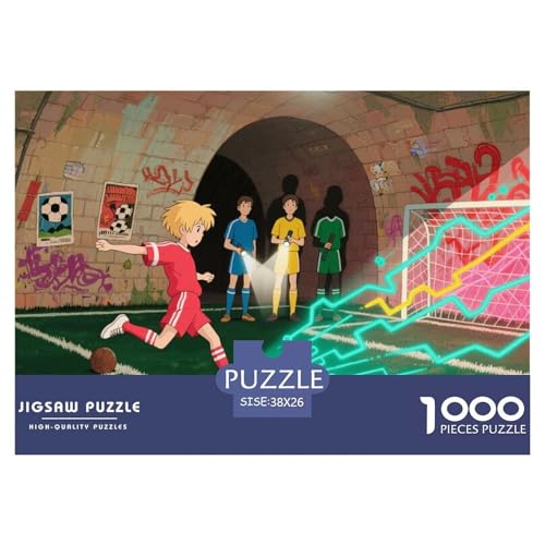 Football Hölzerne Puzzles Wasserfest 1000 Teile DIY- Puzzle Geschenke Für Erwachsene Unmöglich Lernspiele von YTPONBCSTUG