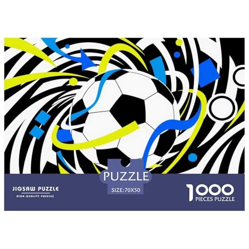 Football Hölzerne Puzzles Wasserfest 1000-teiliges Puzzle Für Erwachsene Bunt Lernspiele von YTPONBCSTUG