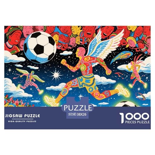 Football Hölzerne Puzzles Wasserfest 1000-teiliges Puzzle Für Erwachsene Spaß Lernspiele von YTPONBCSTUG