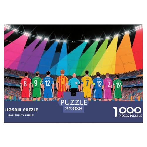 Football Hölzerne Puzzles Wasserfest 1000-teiliges Puzzle Für Erwachsene Spaß Lernspiele von YTPONBCSTUG