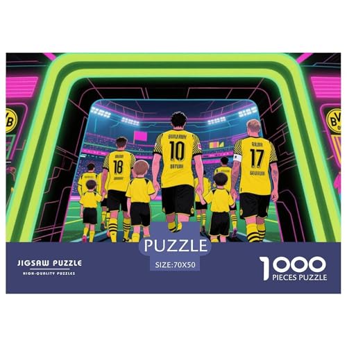 Football Hölzerne Puzzles Wasserfest 1000-teiliges Puzzle Für Erwachsene Unmöglich Lernspiele von YTPONBCSTUG
