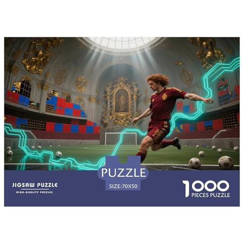 Football Hölzerne Puzzles Wasserfest 1000-teiliges Puzzle Für Erwachsene Unmöglich Lernspiele von YTPONBCSTUG