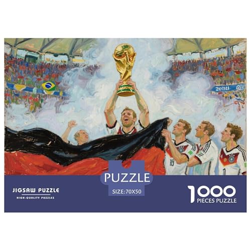 Football Hölzerne Puzzles Wasserfest 1000-teiliges Puzzle Geschenke Für Erwachsene Unmöglich Lernspiele von YTPONBCSTUG