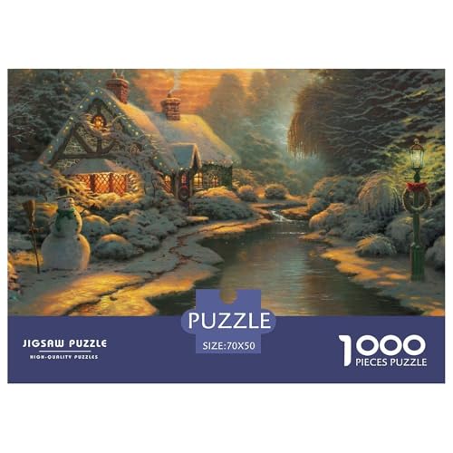 Four Seasons Scenery Hölzerne Puzzles Wasserfest 1000 Teile DIY- Puzzle Geschenke Für Erwachsene Bunt Herausfordernde Puzzlespiele von YTPONBCSTUG