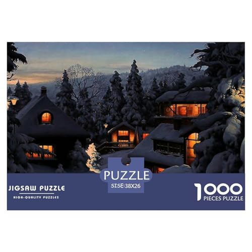 Four Seasons Scenery Hölzerne Puzzles Wasserfest 1000 Teile DIY- Puzzle Geschenke Für Erwachsene Herausfordernd Und Knifflig Lernspiele von YTPONBCSTUG