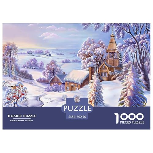 Four Seasons Scenery Hölzerne Puzzles Wasserfest 1000-teiliges Puzzle Für Erwachsene Unmöglich Herausfordernde Puzzlespiele von YTPONBCSTUG