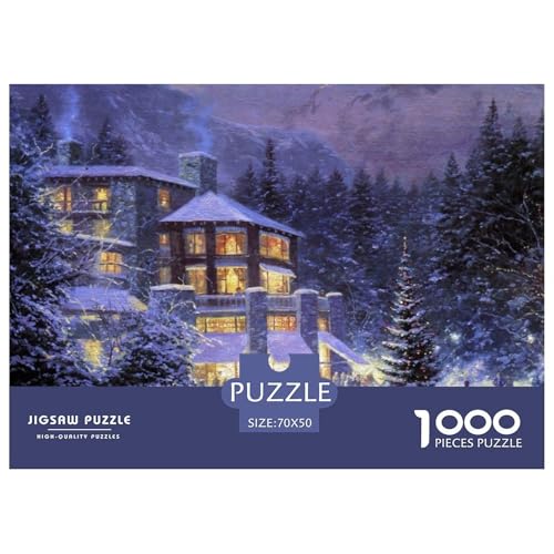 Four Seasons Scenery Hölzerne Puzzles Wasserfest 1000-teiliges Puzzle Für Erwachsene Unmöglich Lernspiele von YTPONBCSTUG