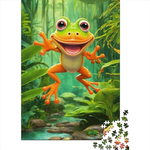 Frosch Puzzle 1000 Teile Erwachsene Tier Wildtiere Puzzles Für Erwachsene Lernspiel Herausforderungsspielzeug 1000-teilige Puzzles Für Erwachsene 1000pcs (75x50cm) von YTPONBCSTUG