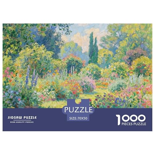 Frühlingsgarten Hölzerne Puzzles Wasserfest 1000-teiliges Puzzle Geschenke Für Erwachsene Unmöglich Lernspiele von YTPONBCSTUG